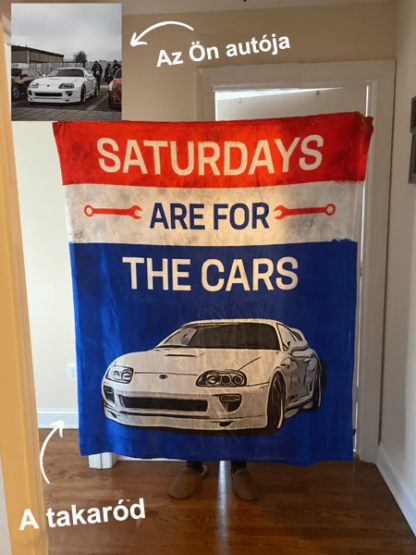 Egyedi autós gyapjú takaró