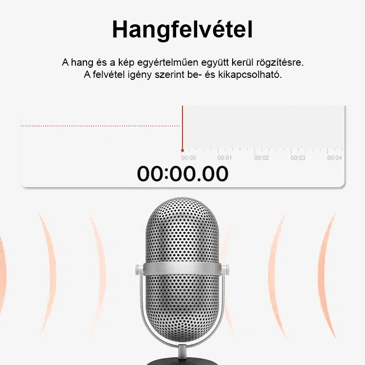Hármas felvételű, nagy felbontású WiFi vezetési rögzítő