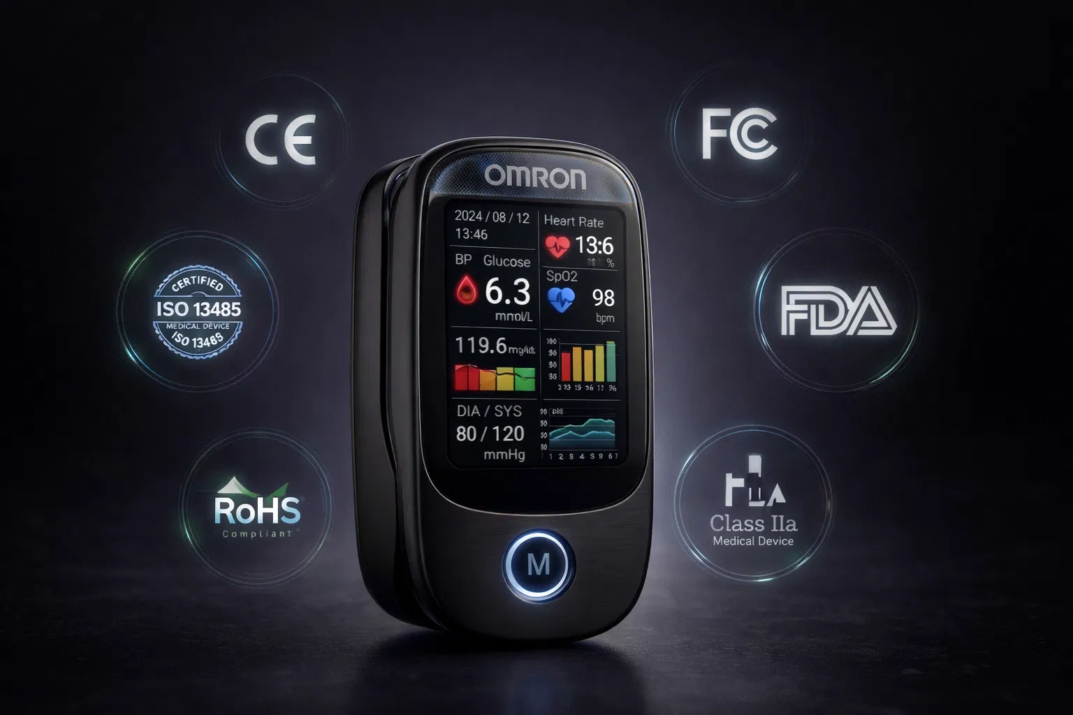 OMRON Premium Minimalist – Nem Invazív Egészségmonitor