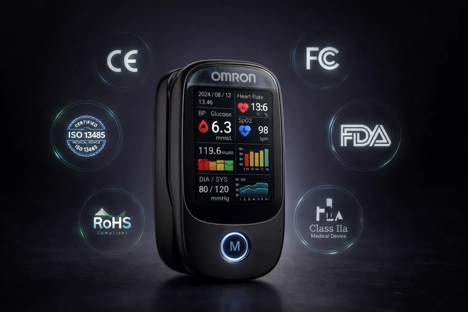 OMRON Premium Minimalist – Nem Invazív Egészségmonitor