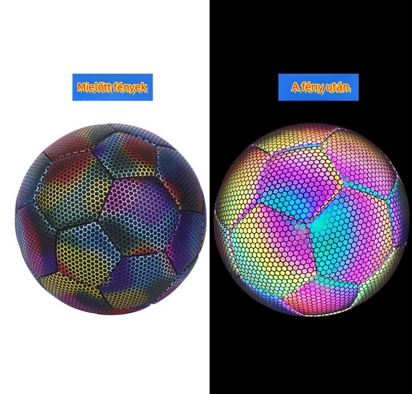 Fényvisszaverő színes labdarúgó sport focilabda labdák