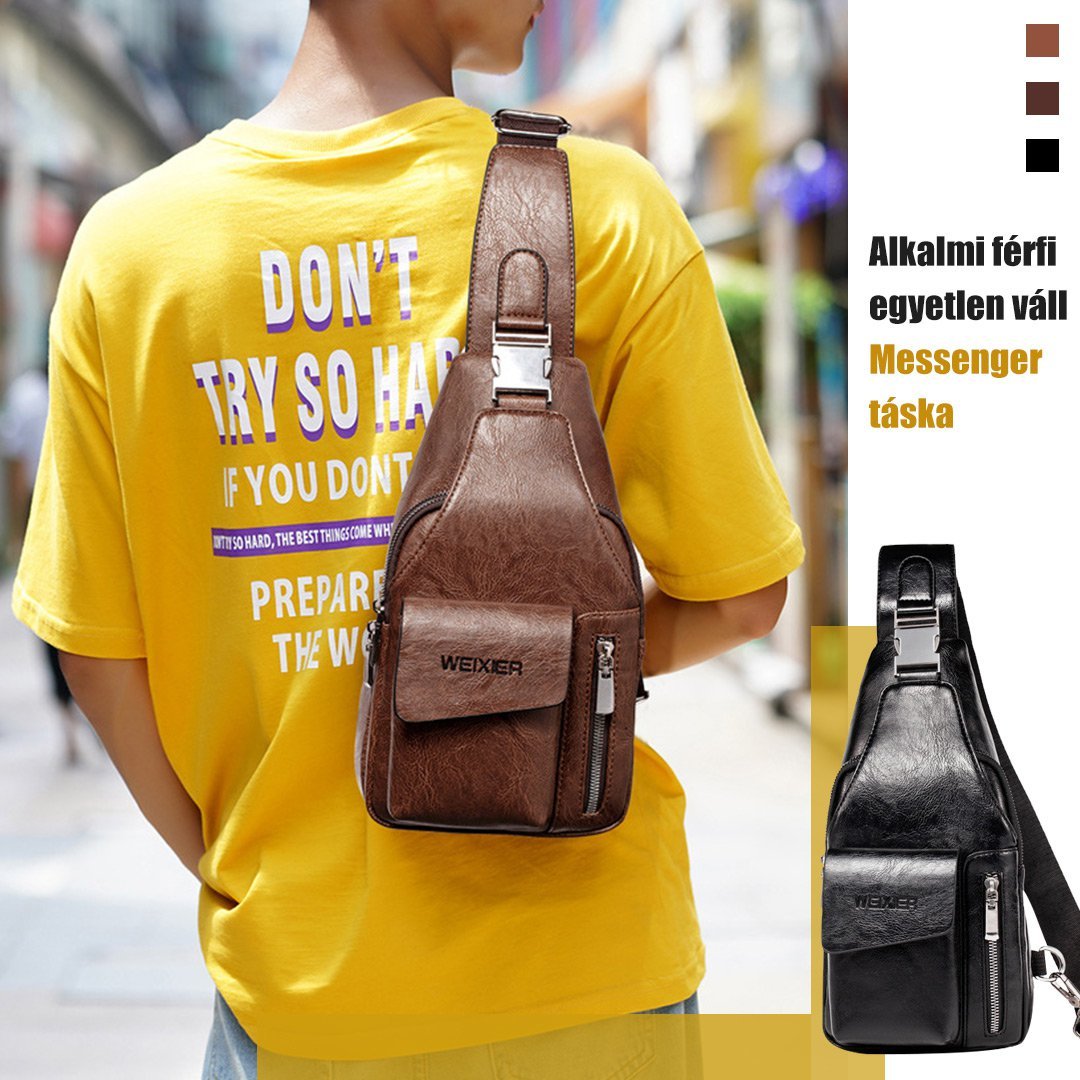 Alkalmi férfi egyetlen váll Messenger táska
