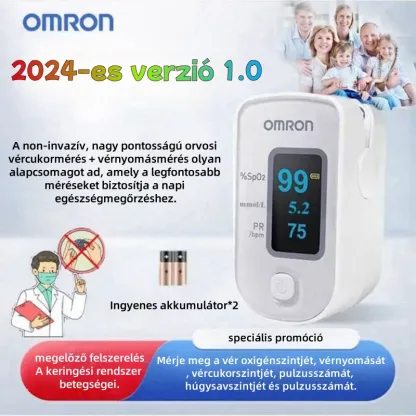 Az Omron rögzíthető pulzoximéterei és vércukormérői mérik a vércukor- és oxigénszintet