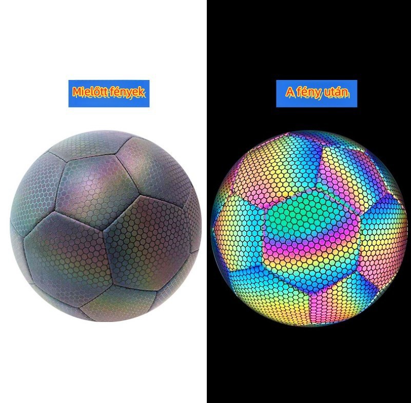 Fényvisszaverő színes labdarúgó sport focilabda labdák