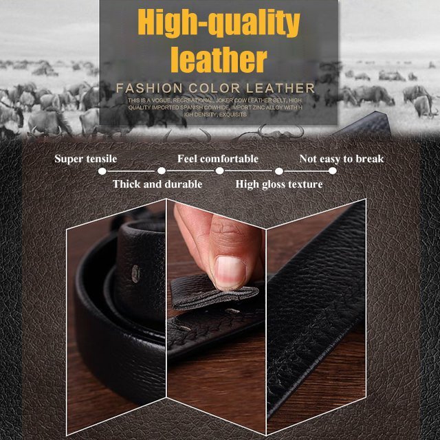 2023-as férfi tiszta marhabőr öv személyre szabott önvédelmi öv