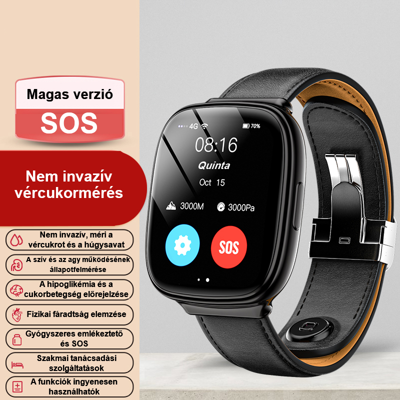 Siemens nagy pontosságú, nem invazív vércukormérő lézerterápiás óra