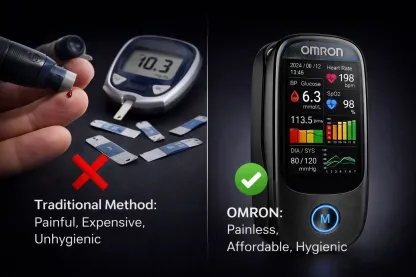 OMRON Premium Minimalist – Nem Invazív Egészségmonitor