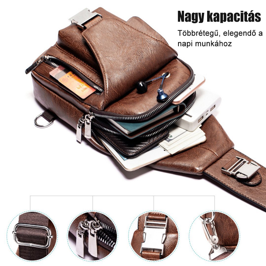 Alkalmi férfi egyetlen váll Messenger táska