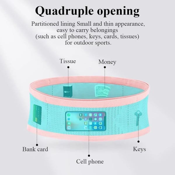 Többfunkciós kötött, lélegző, rejtett deréktáska