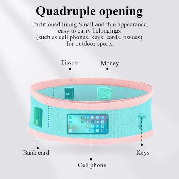 Többfunkciós kötött, lélegző, rejtett deréktáska