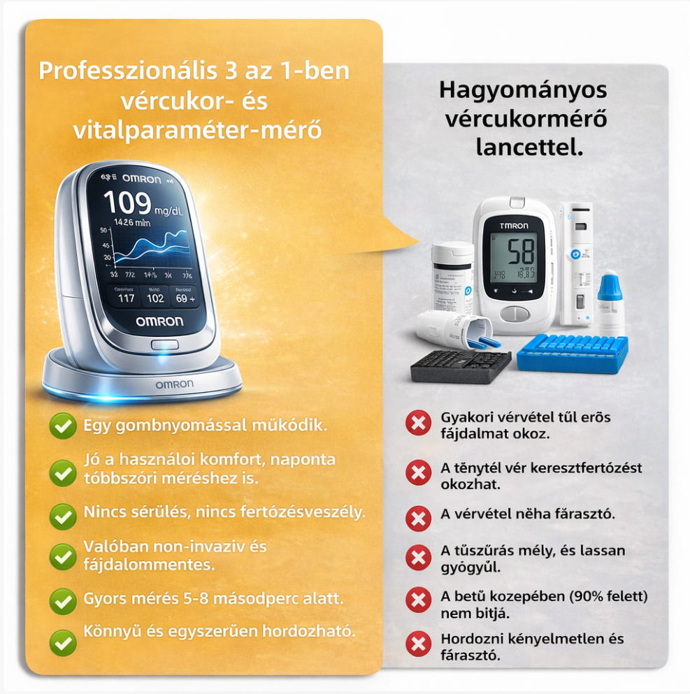 2026 Omron™ bemutatja az újonnan piacra dobott non-invazív okos vércukormérőt 🔥