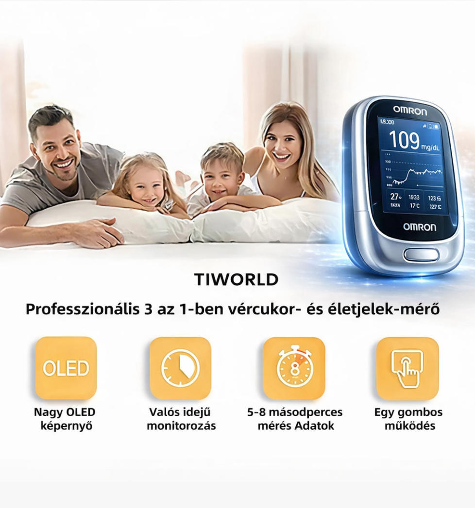 2026 Omron™ bemutatja az újonnan piacra dobott non-invazív okos vércukormérőt 🔥
