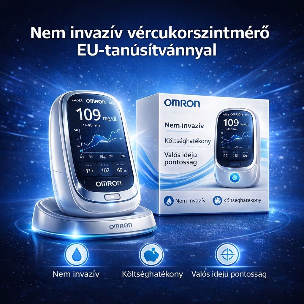 2026 Omron™ bemutatja az újonnan piacra dobott non-invazív okos vércukormérőt 🔥