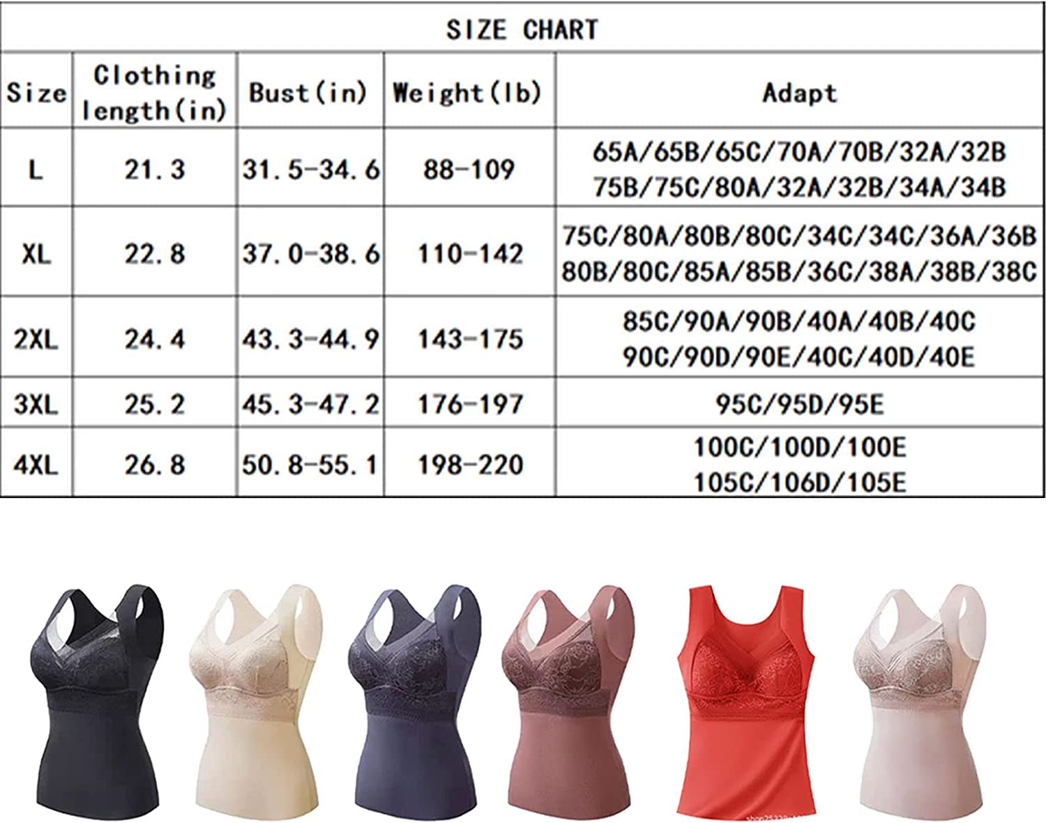 Vestavěné zateplené tílko 2 v 1 s krajkovým lemováním, kupte 1 a dostanete 1 zdarma