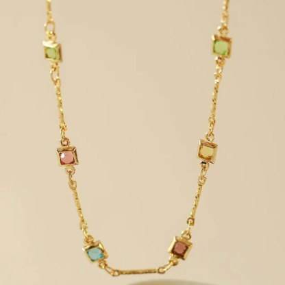 🎁 50% sleva na všechny produkty !💃Náhrdelník Elizabethe | Pozlaceno 18k zlatem🌟