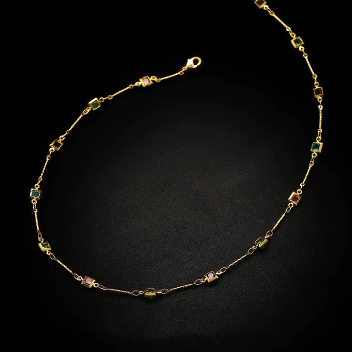 🎁 50% sleva na všechny produkty !💃Náhrdelník Elizabethe | Pozlaceno 18k zlatem🌟