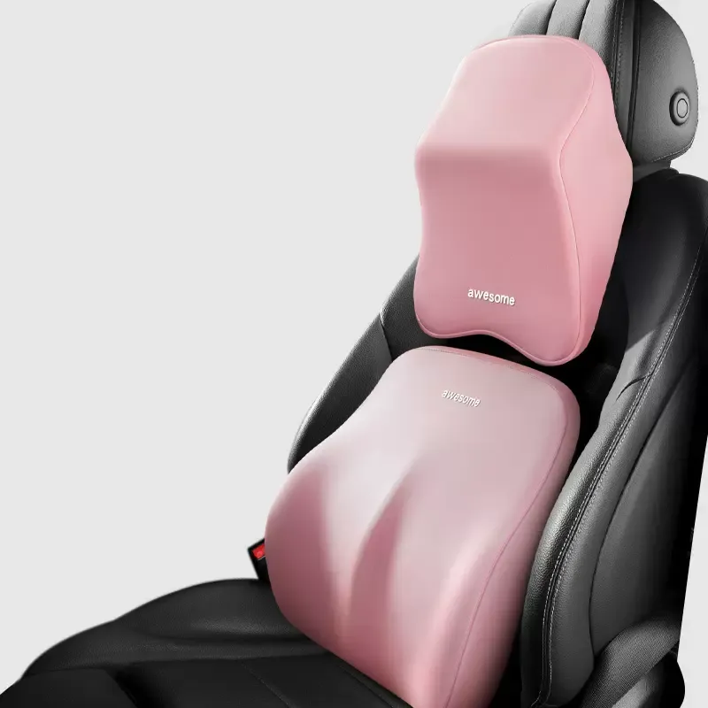 Autó memória fejtámla ágyéktámasz készlet