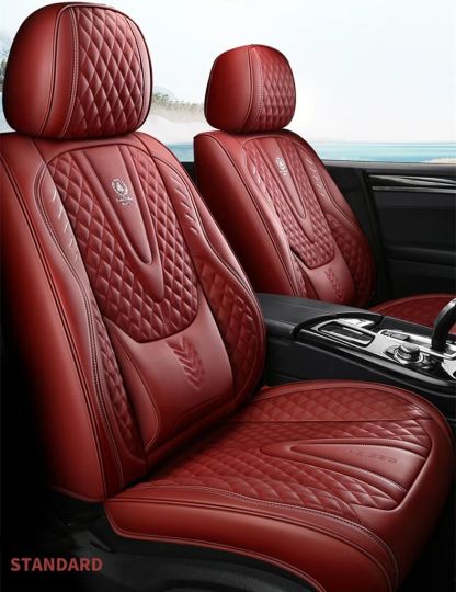 🚗Universal Car Seat Covers pentru 95% Sedan SUV Durabil din piele artificială perna scaunului include față și spate Cover Multi Culori