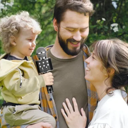 Φορητό μικρόφωνο Karaoke - Μικρόφωνο με ενσωματωμένο ηχείο Bluetooth - Συμβατό με συσκευές IOS και Android