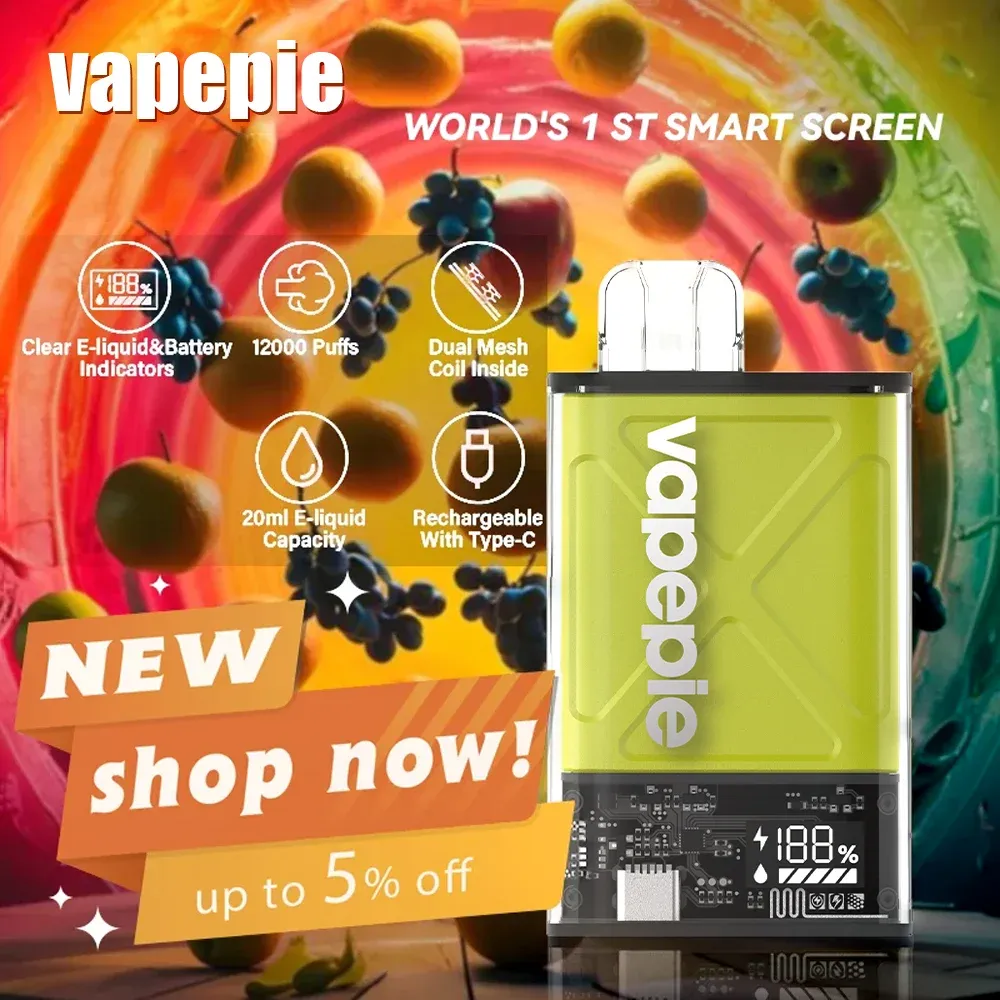 😈VAPEPIE Ultra 12000 PUFFS (peste 70.000 de recenzii pozitive)