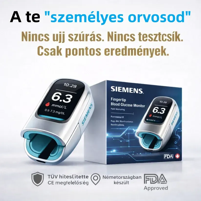 Siemens™ új, nem invazív, intelligens vércukormérő 💉 Fájdalommentes vércukorszintmérés 3 másodperc alatt 🔥