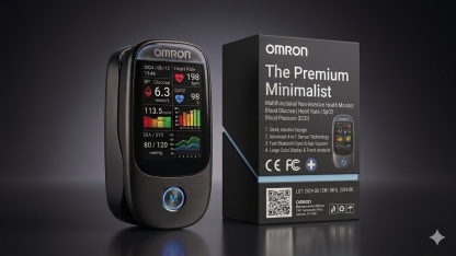 OMRON Premium Minimalist – Nem Invazív Egészségmonitor