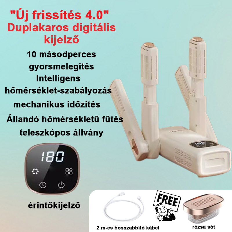 Cipőszárító gép holt foltok nélkül, a láb egészségére tervezve