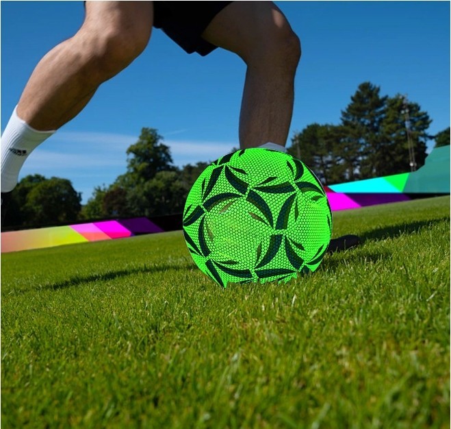 Fényvisszaverő színes labdarúgó sport focilabda labdák