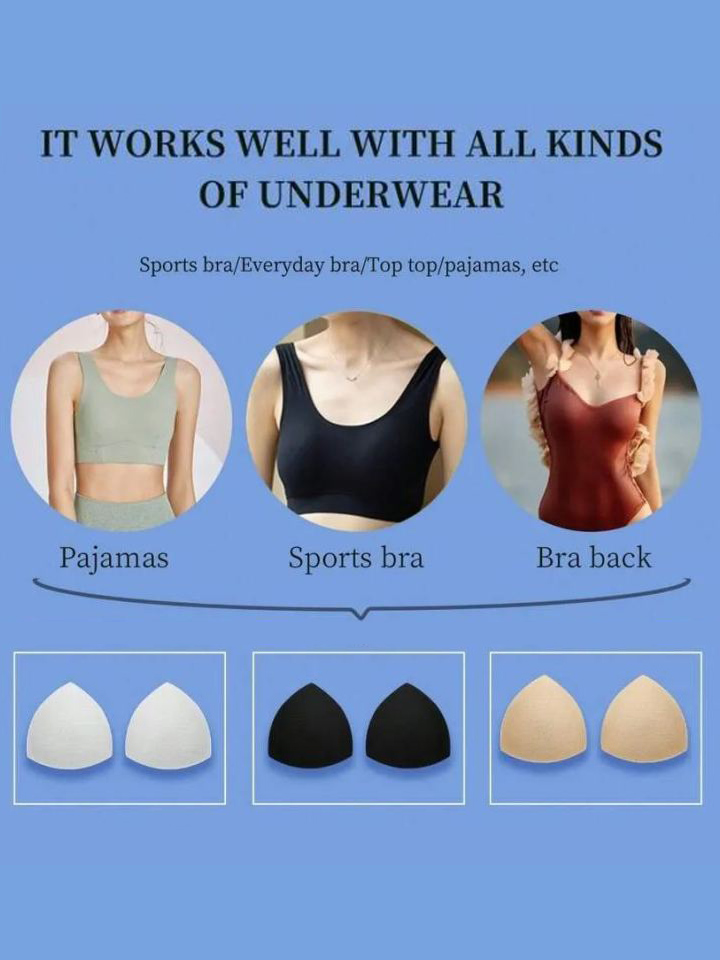 Ultra-Thin Breathable Sponge Push-Up Bra Insert Pad