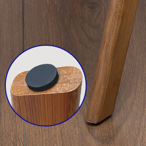 HYNAWIN 3 Tier Bamboo Ladder, Multi-Functional Foldable Ladder, Portable Bamboo Step Ladder with Wide Anti-Slip Pedals for Home, Kitchen, Office, Space-Saving