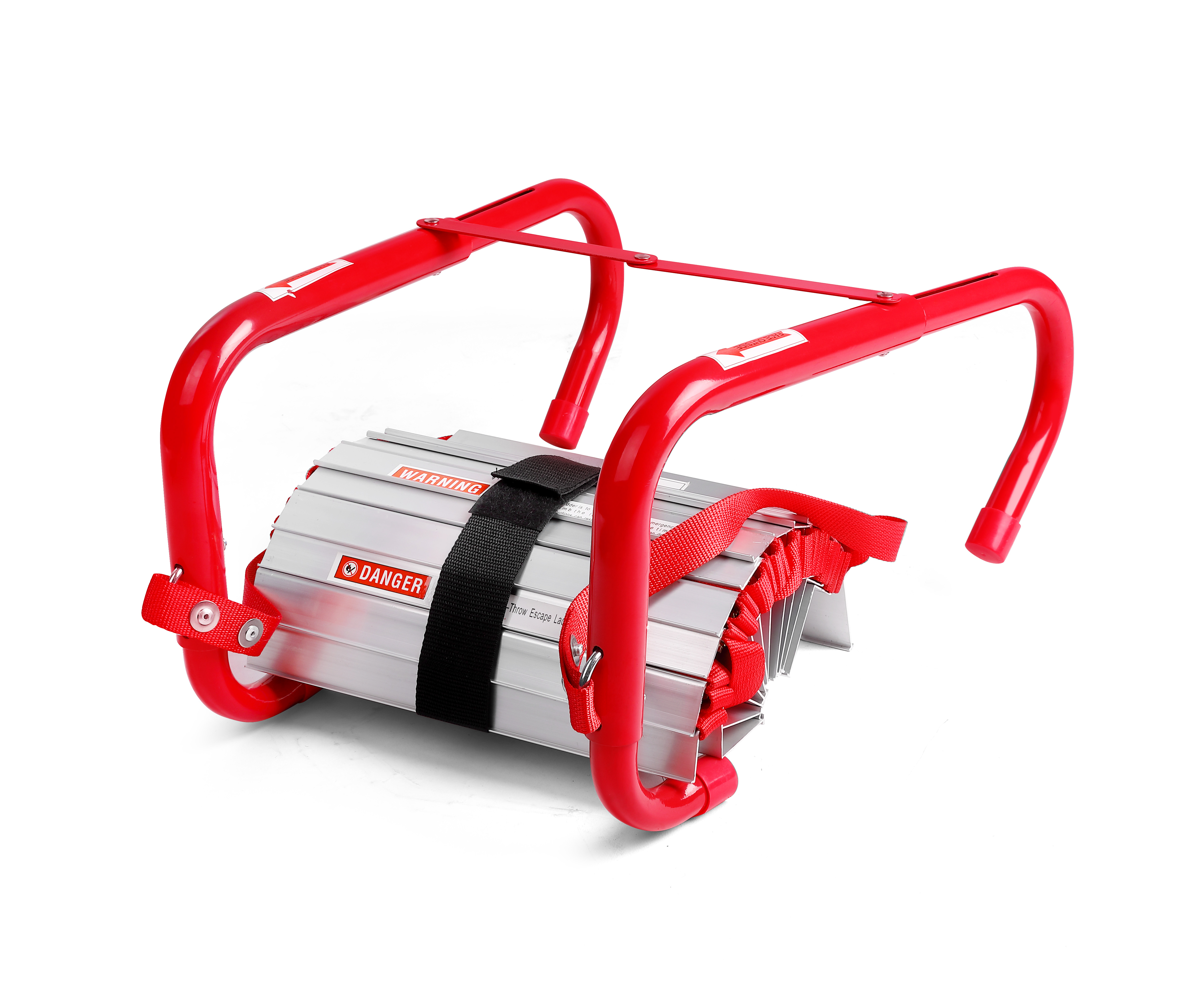 Emergency Escape Ladder Fire Ladder 3 Story Portable Safety Ladder with Anti-Slip Rungs, 25 Ft