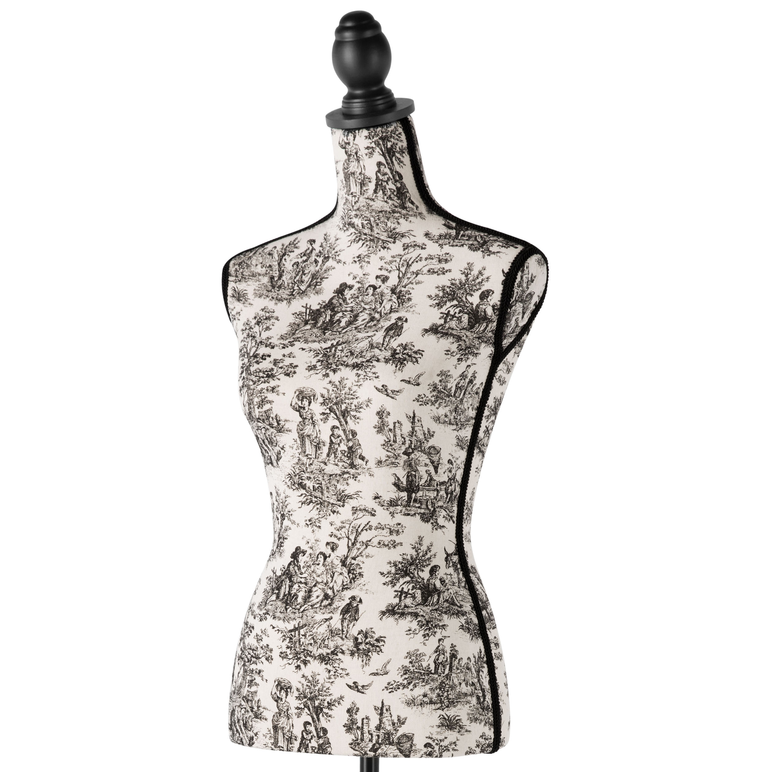 Female Dress Form Mannequin Torso Adjustable Height Mannequin Body with Tripod Stand for Clothing Dress Jewelry Display, Black