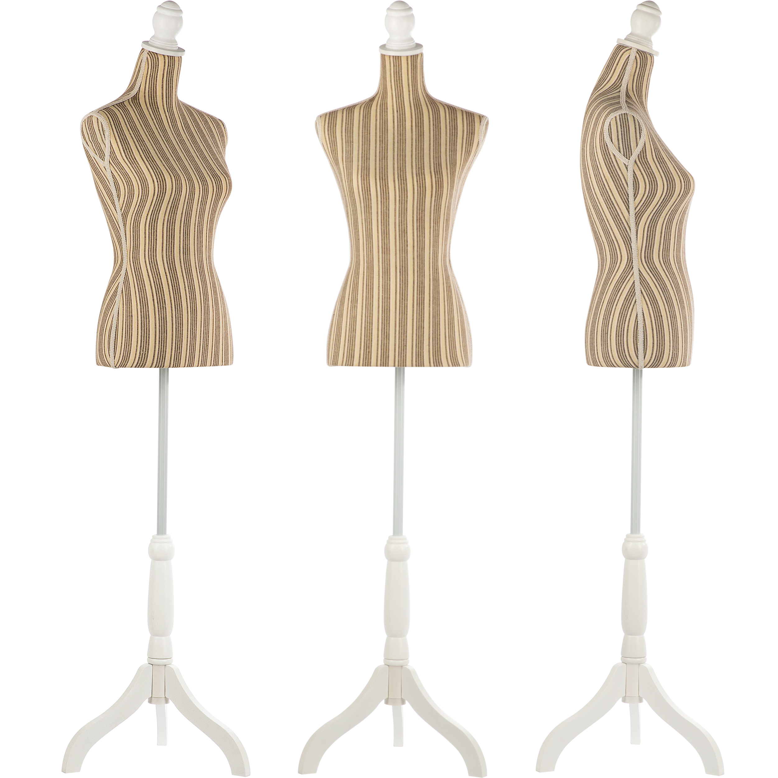 Female Dress Form Mannequin Torso Adjustable Height Mannequin Body with Tripod Stand for Clothing Dress Jewelry Display, Black