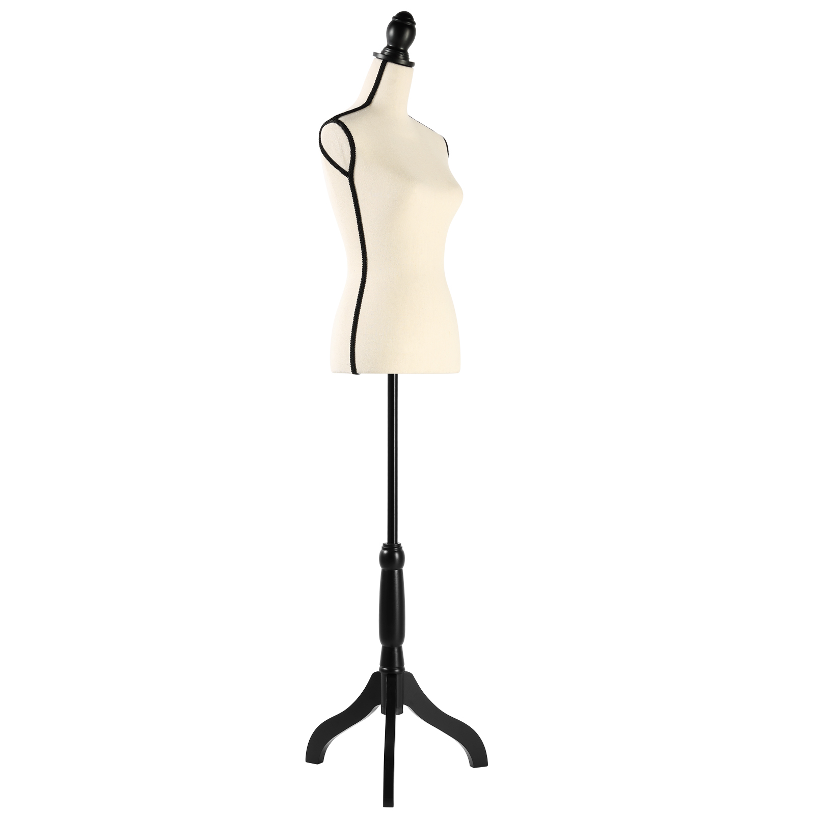 Female Dress Form Mannequin Torso Adjustable Height Mannequin Body with Tripod Stand for Clothing Dress Jewelry Display, Beige