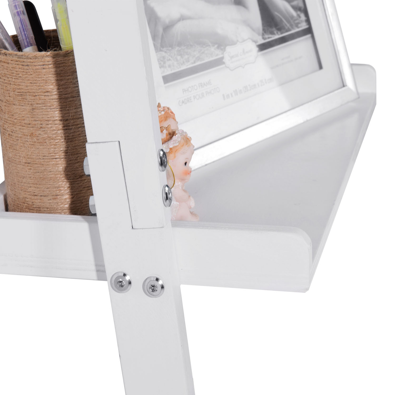 HYNAWIN Ladder Shelf Bookcase,5-Tier Bamboo Storage Rack Shelves Wall Leaning Shelf Unit,FreeStanding Plant Stand, Corner Display Shelves for Living Room, Bathroom, Kitchen, Office(65in)