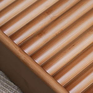 HYNAWIN Adjustable Foot Stool, Ergonomic Foot Rest for Under Desk at Work, Massage Under Desk Footrest for Home, Bamboo Portable Step Stool Under Desk with Anti-Slip Surface and 2 Height Position