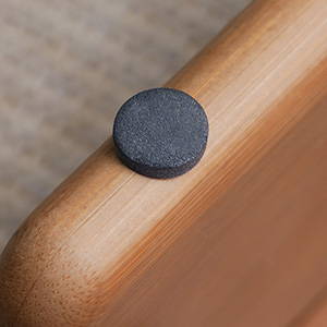 HYNAWIN Adjustable Foot Stool, Ergonomic Foot Rest for Under Desk at Work, Massage Under Desk Footrest for Home, Bamboo Portable Step Stool Under Desk with Anti-Slip Surface and 2 Height Position