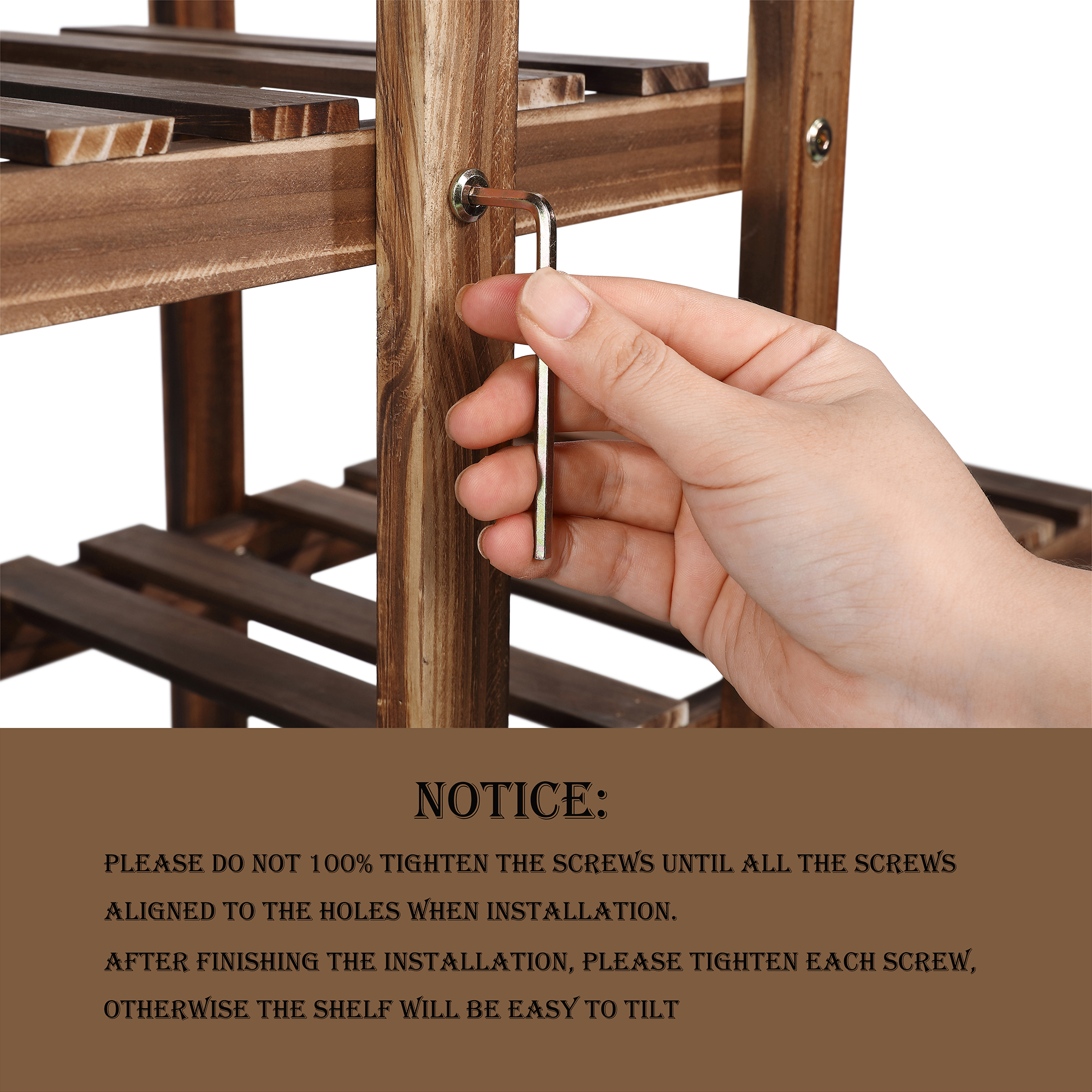 Wood Plant Stands, Indoor Outdoor Plant Rack, Multi Tiers Plant Shelf Holder, Display Storage Shelves for Patio Garden Balcony Yard