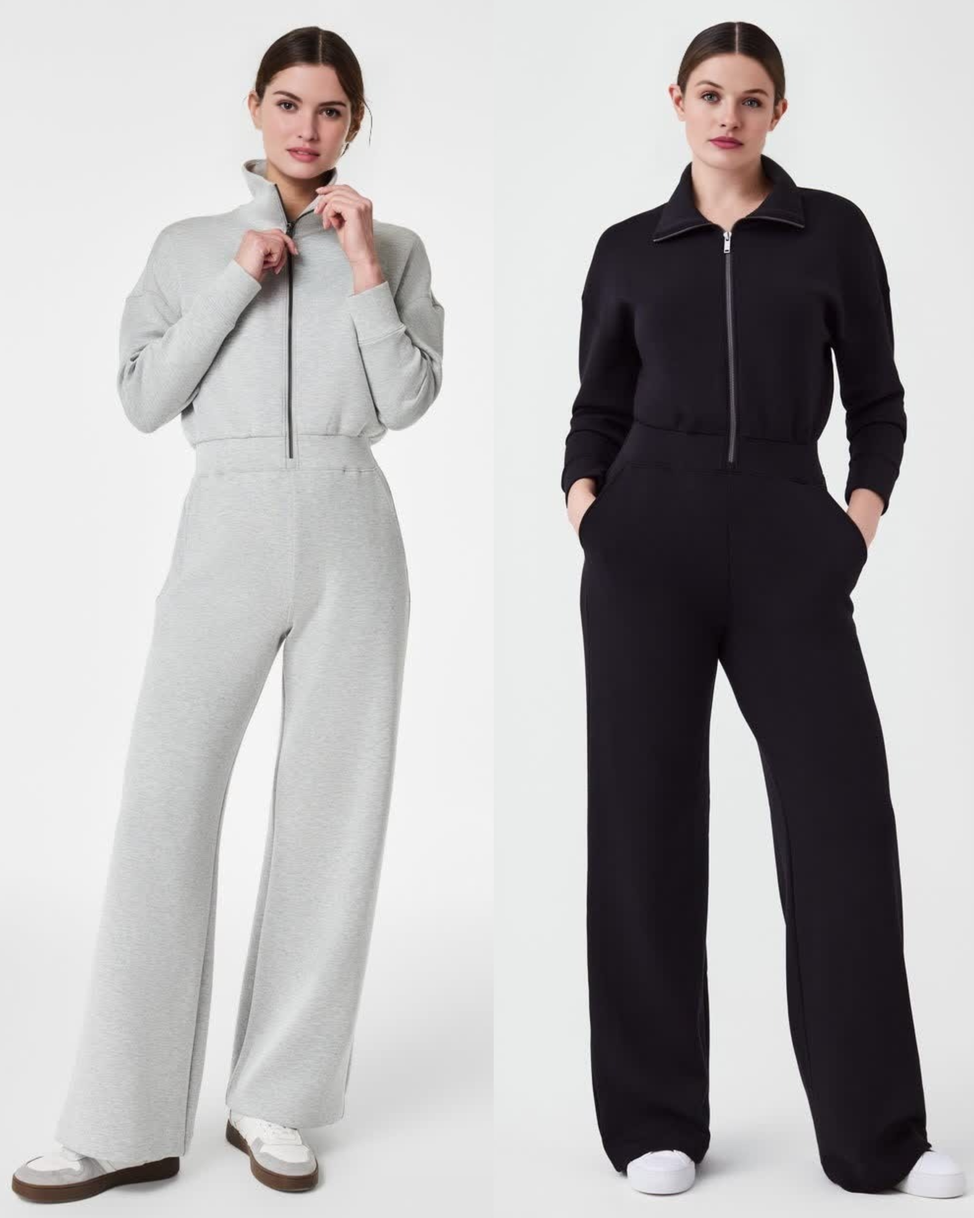 AirEssentials Long Sleeve Wide Leg Jumpsuit (Buy 2 Free Shipping)