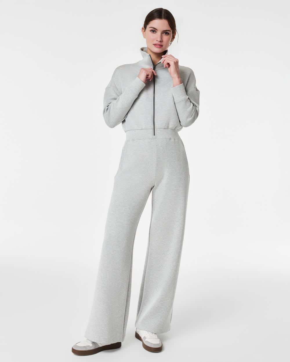 AirEssentials Long Sleeve Wide Leg Jumpsuit (Buy 2 Free Shipping)