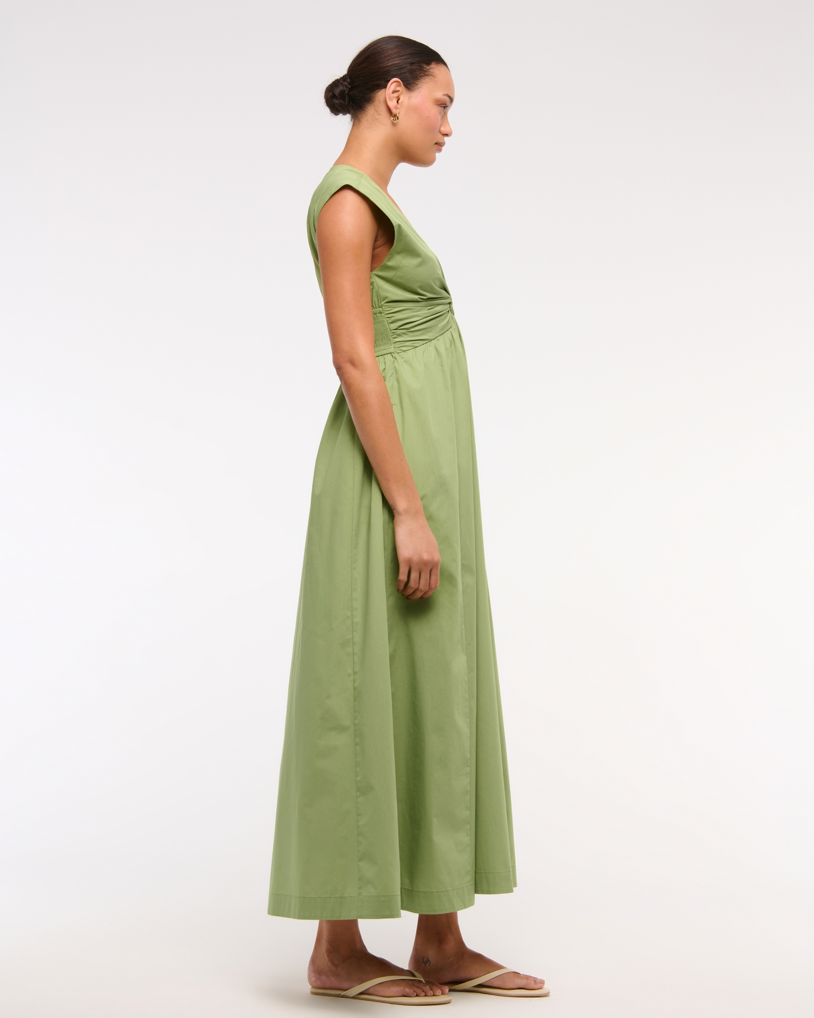 Twist-Front Maxi Dress (Buy 2 Free Shipping)