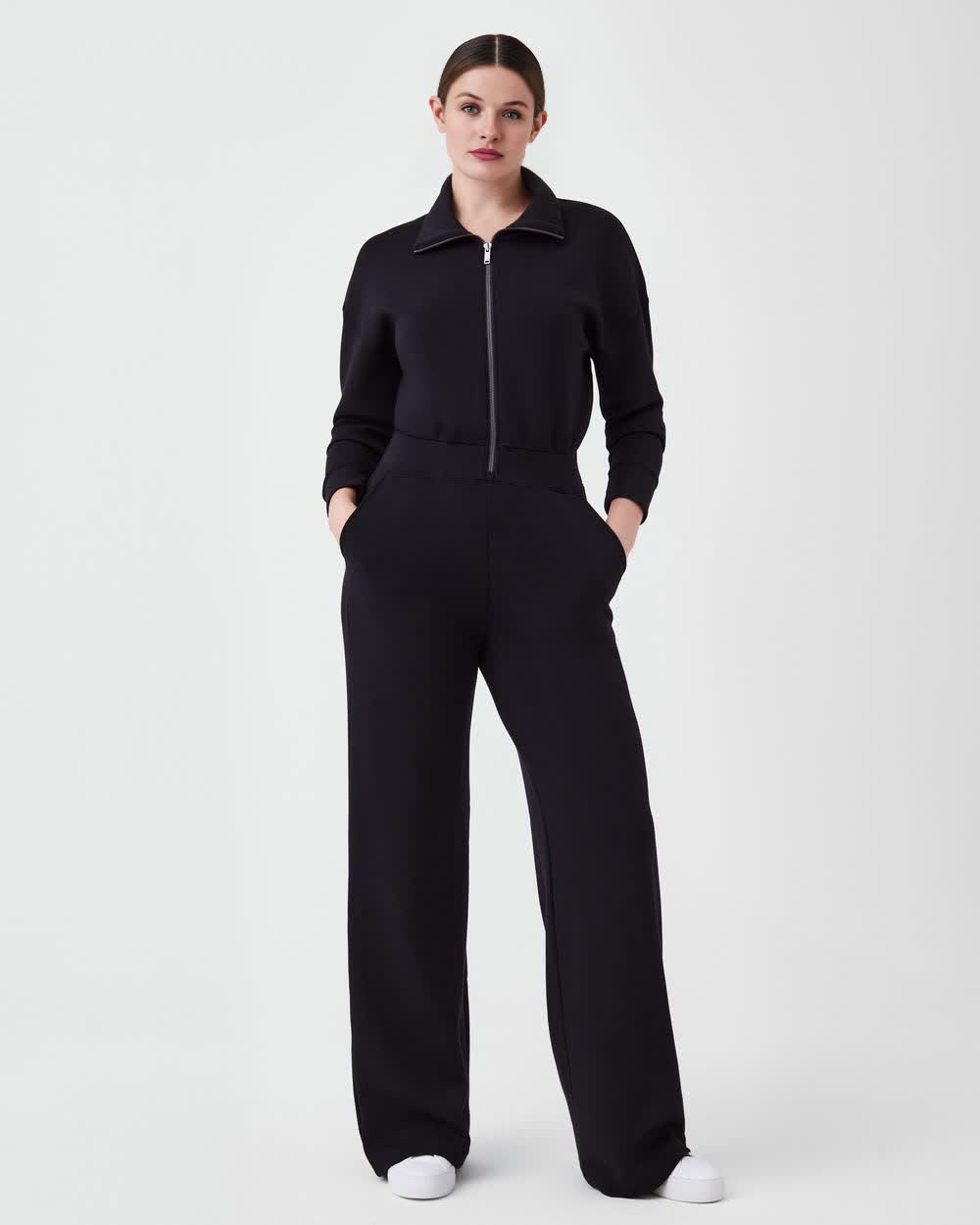 AirEssentials Long Sleeve Wide Leg Jumpsuit (Buy 2 Free Shipping)