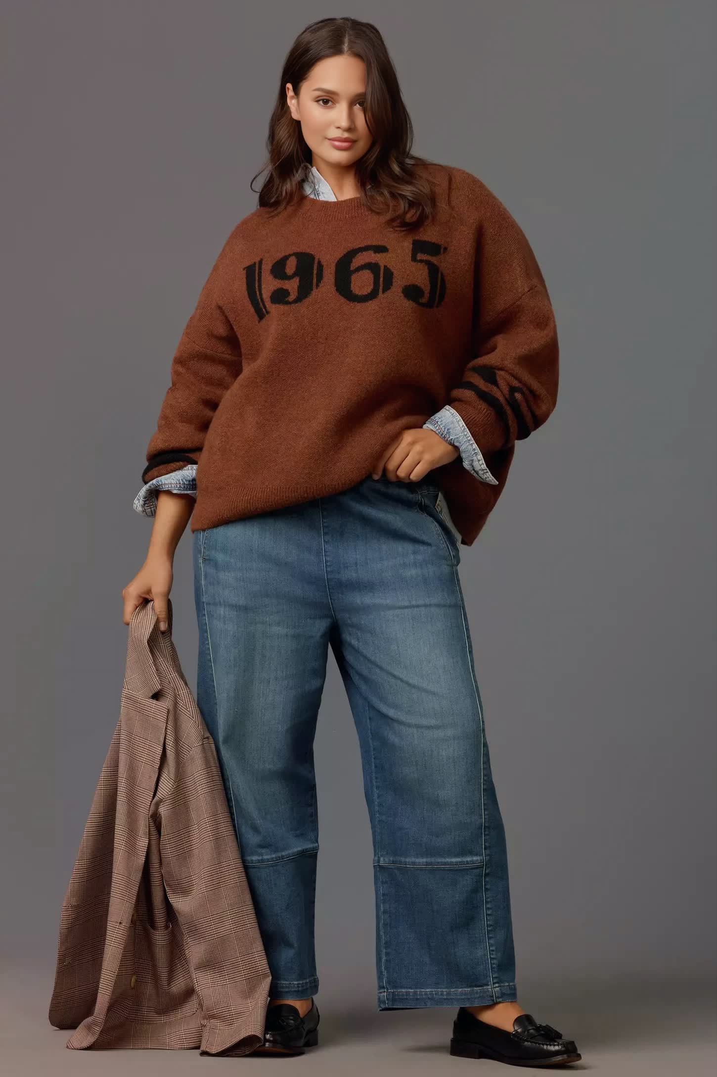 The Relaxed Pull-On Barrel Jeans(Buy 2 Free Shipping)