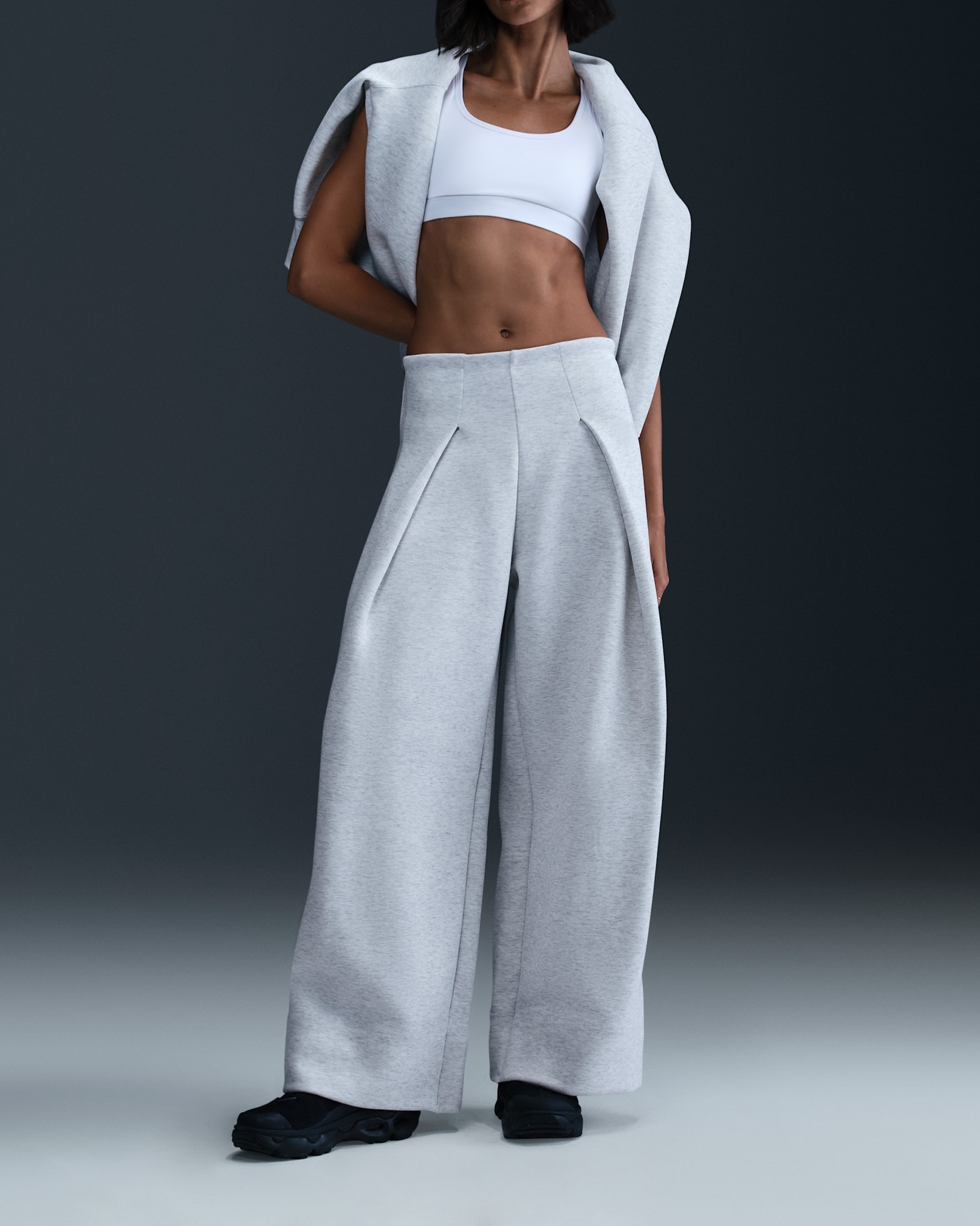 High-Waisted Pleated Sportswear Tech Fleece Pants (Buy 2 Free Shipping)