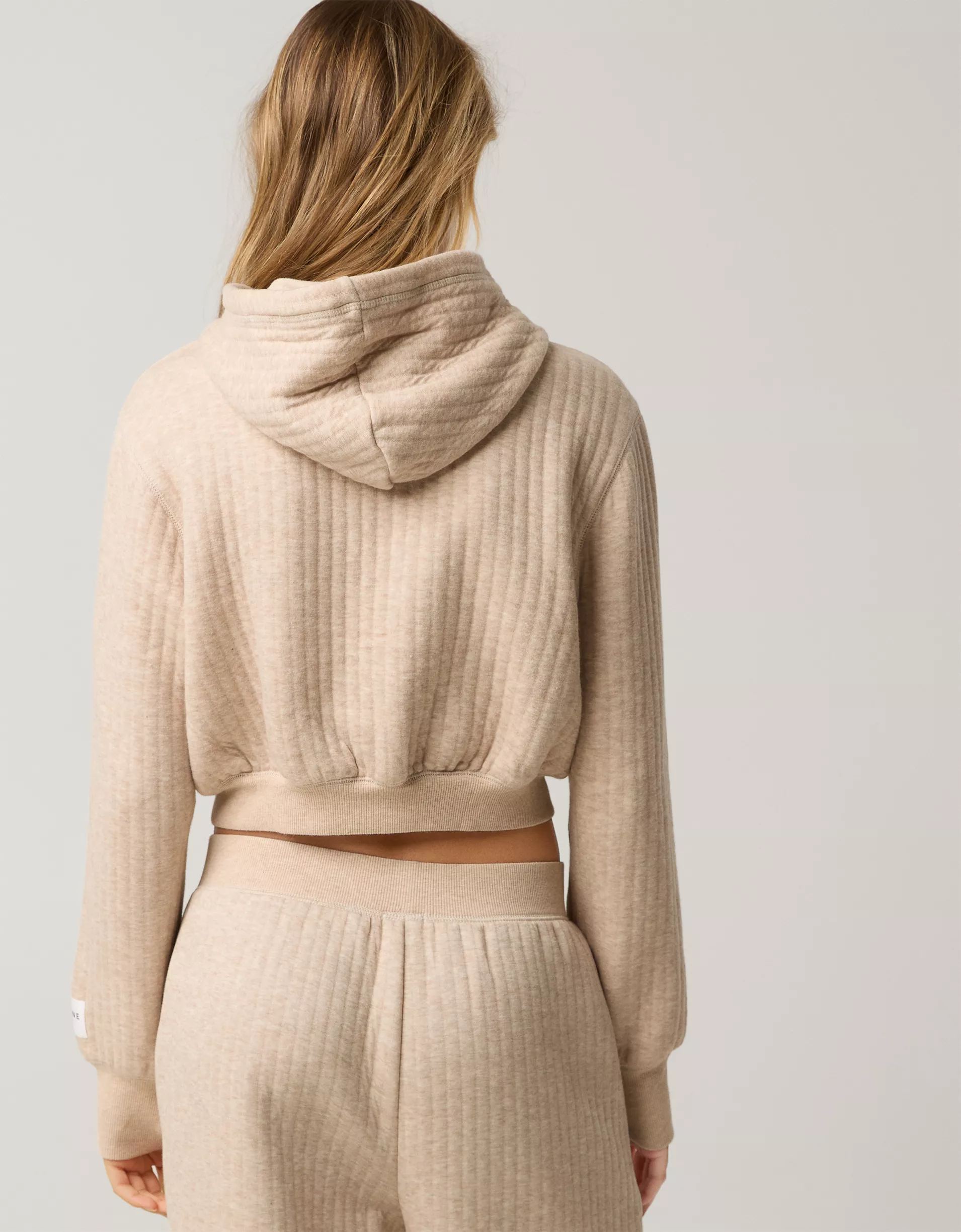 OFFLINE By Aerie Coffee Run Cropped Hoodie Set(BUY 2 FREE SHIPPING)