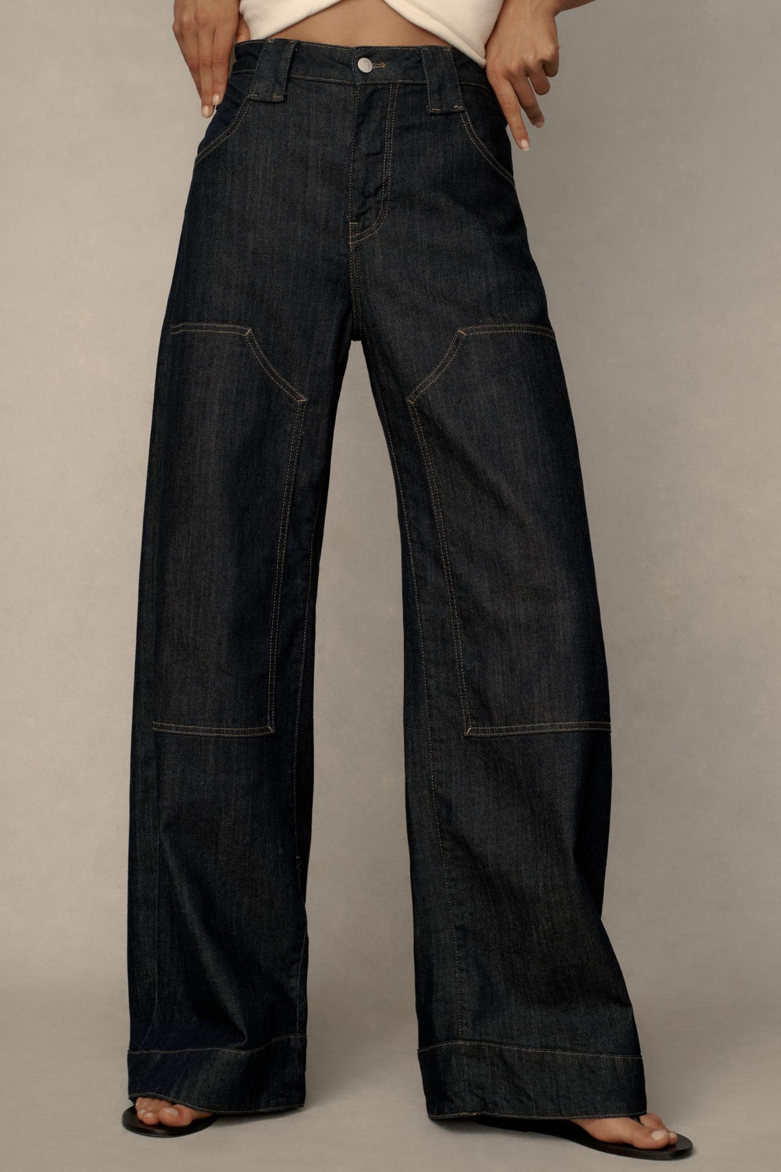 Puddle Curve Low-Rise Tapered Jeans(BUY 2 FREE SHIPPING)