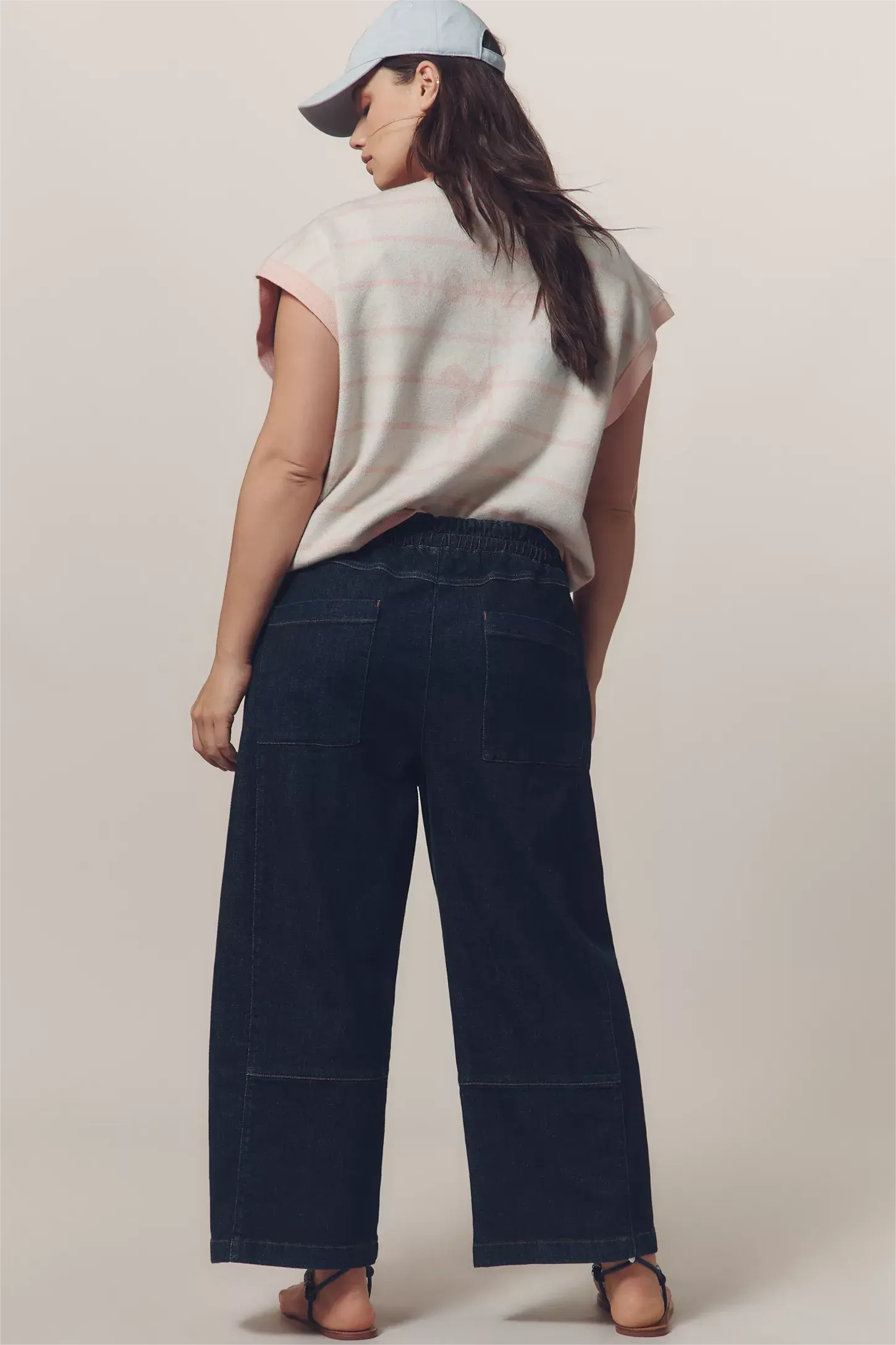 The Izzie Relaxed Pull-On Barrel Jeans