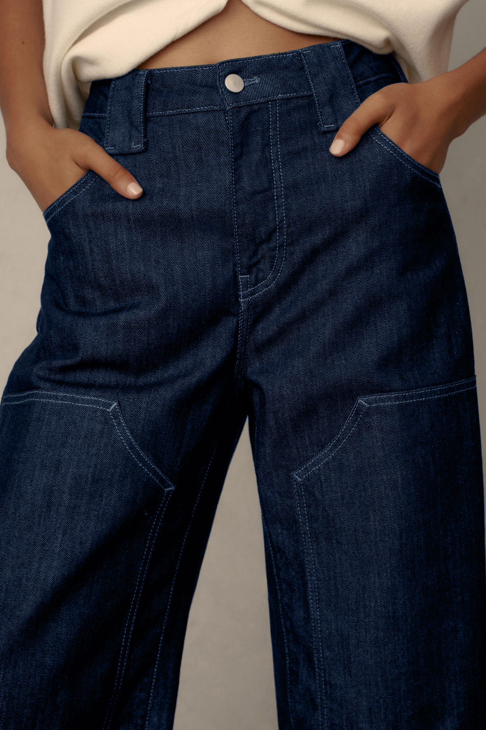Puddle Curve Low-Rise Tapered Jeans(BUY 2 FREE SHIPPING)