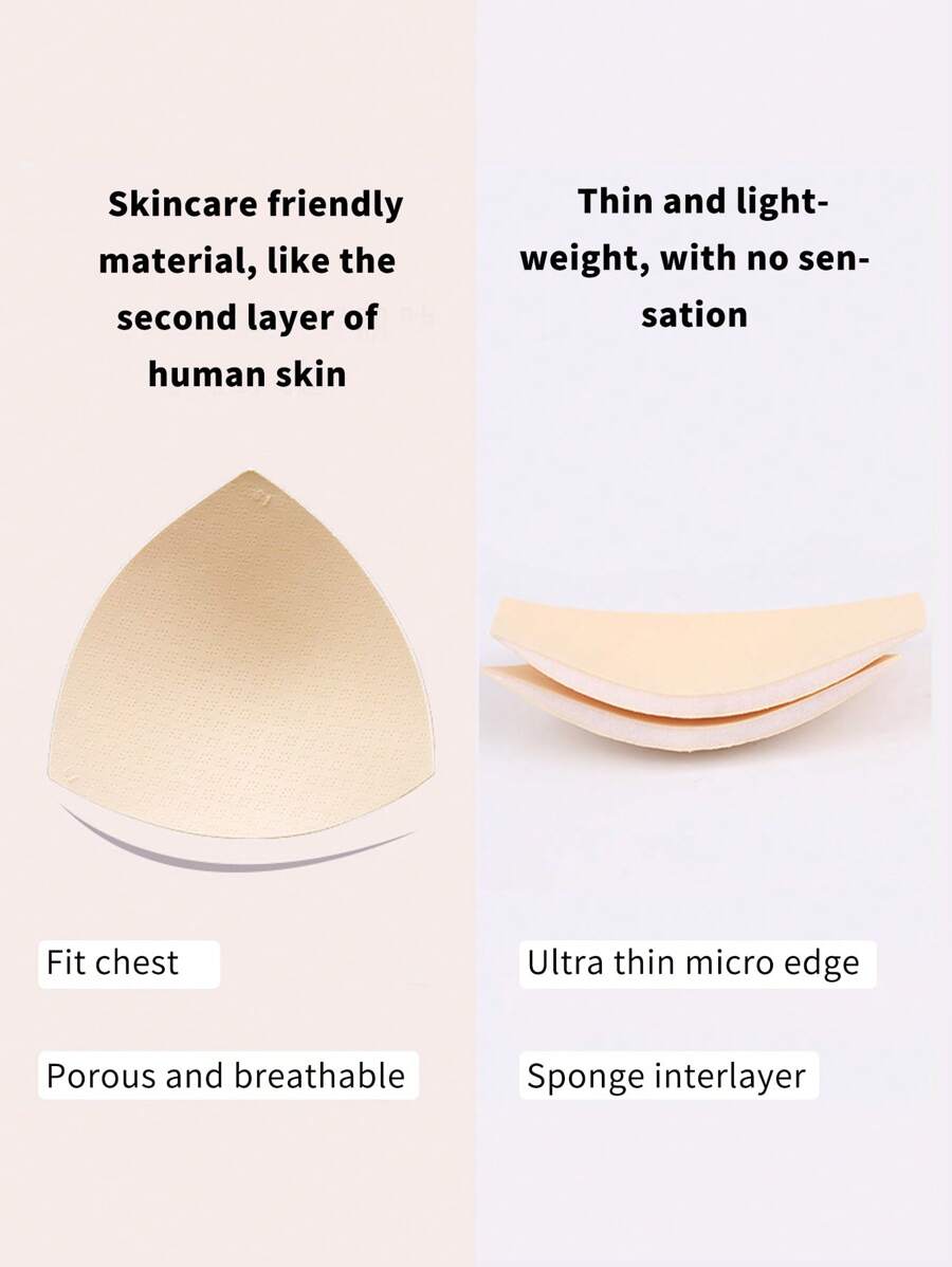 Ultra-Thin Breathable Sponge Push-Up Bra Insert Pad