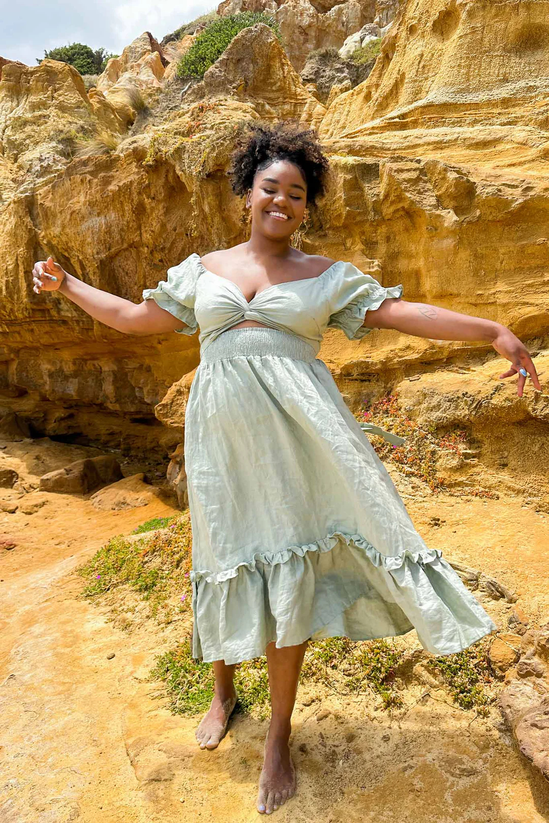 Reversible Ruffle Dress(BUY 2 FREE SHIPPING)